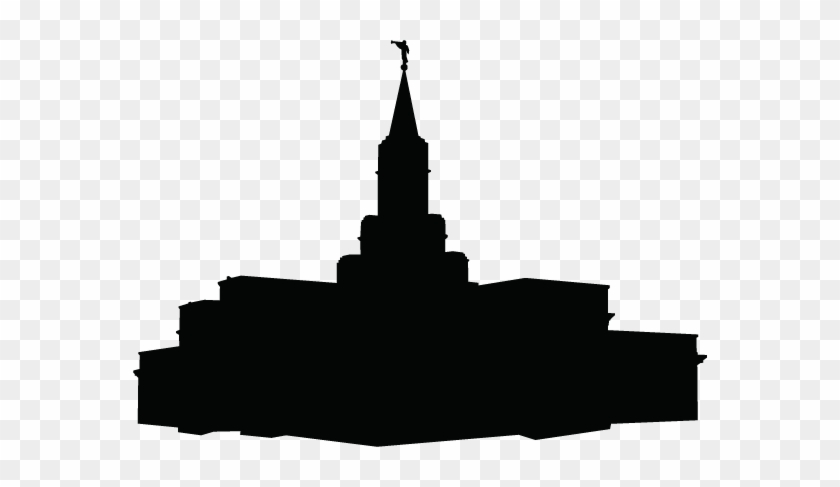 Bountiful Utah Temple Silhouette Clipart - Lds Temple Silhouette #878644