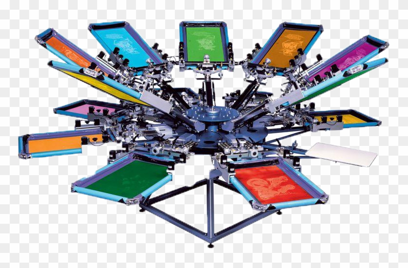 Screen Printed Clipart - T Shirt Screen Printing Machine #878679