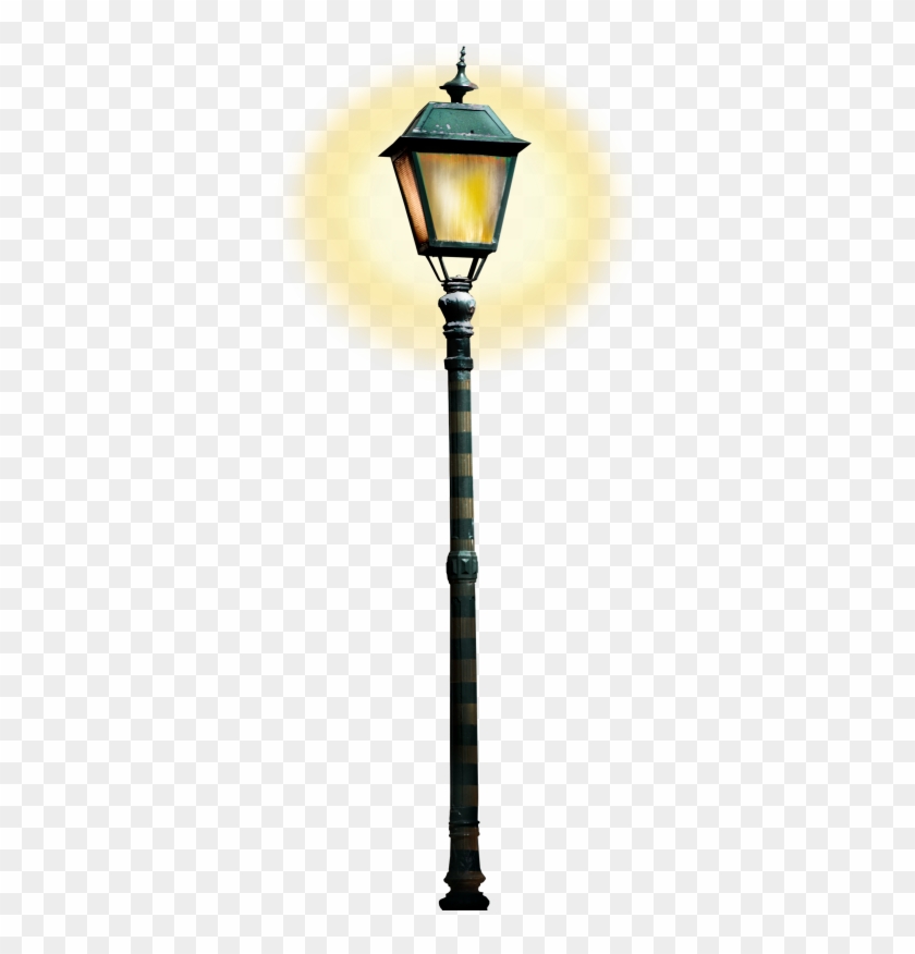 Winter Scene Free Digital Image Of A Realistic Light - Yellow Street Lamp Png #878834