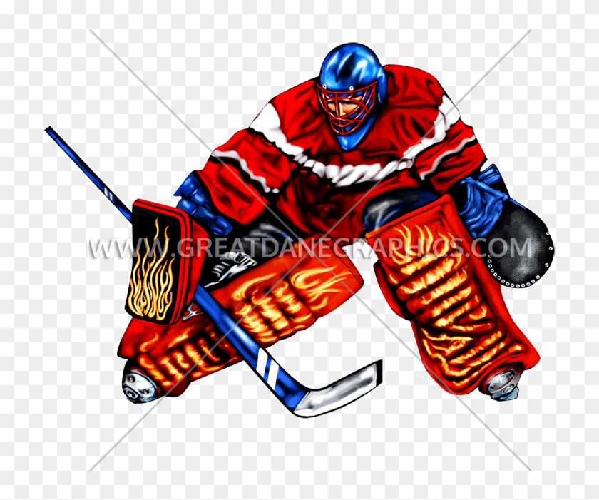 Hockey Goalie Block Production Ready Artwork For T - Ice Hockey #878849