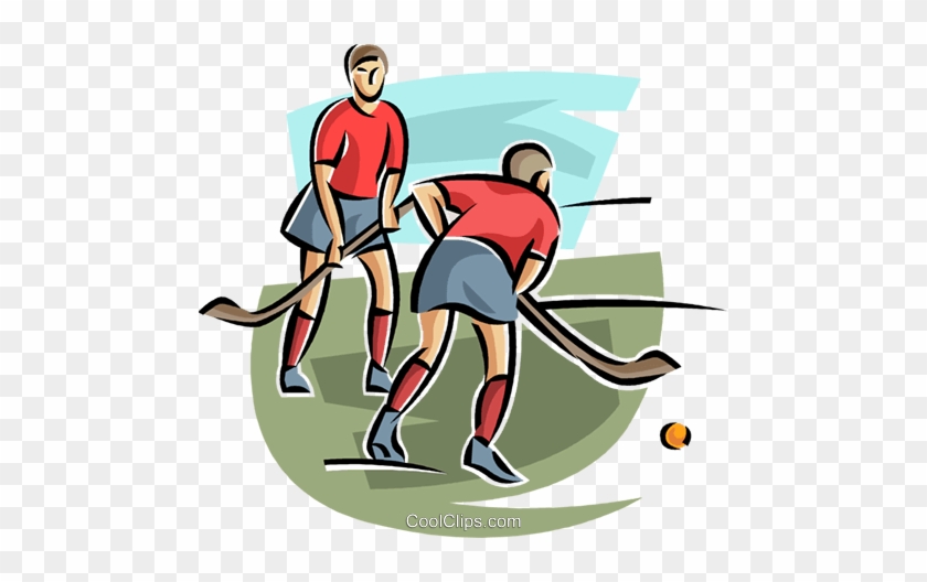 Field Hockey Players Royalty Free Vector Clip Art Illustration - Feldhockey Clipart #878853