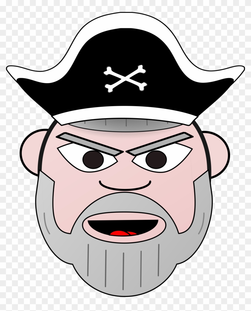 Pirate Captain Old Cartoon Head Png Image - Gambar Kartun Bajak Laut #878982