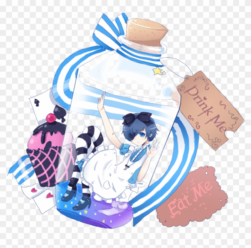 Ciel In Bottle Wonderland By Rinrindaishi - Ciel In Wonderland Png #879033