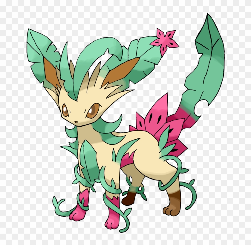 “mega Leafeon Grass/fairy ” - Pokemon Leafeon Mega Evolution #879091