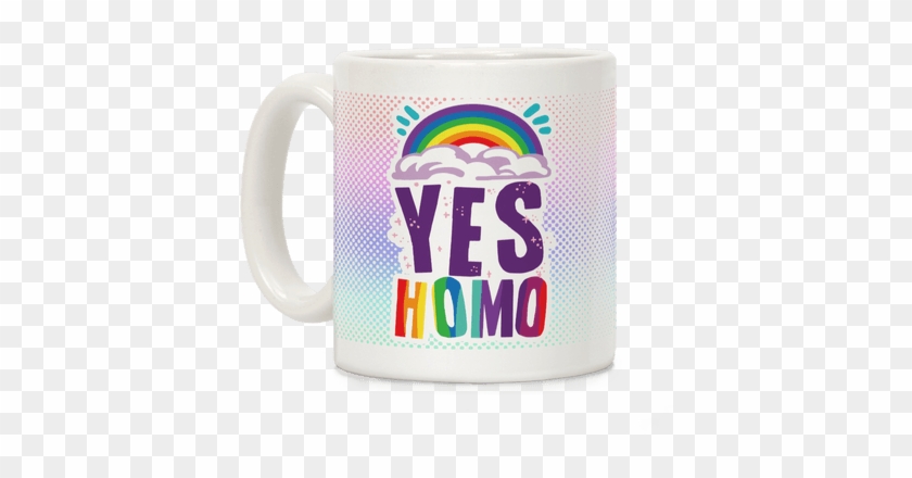Yes Homo Coffee Mug - Yes Homo Iphone Case: Funny Gay Pride Uman. Funny T-shirts #879155