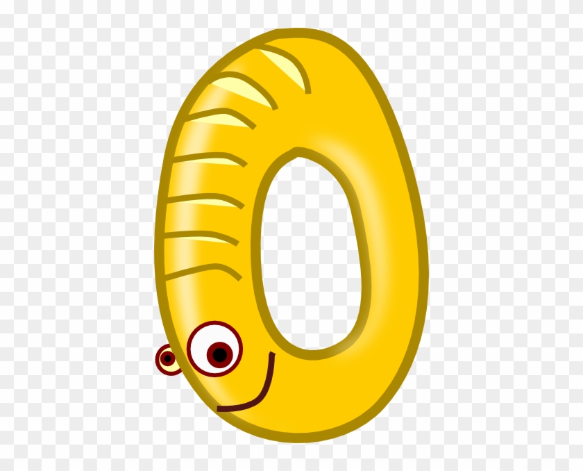 Number Zero Yellow Clip Art - Number 0 Clipart #879234