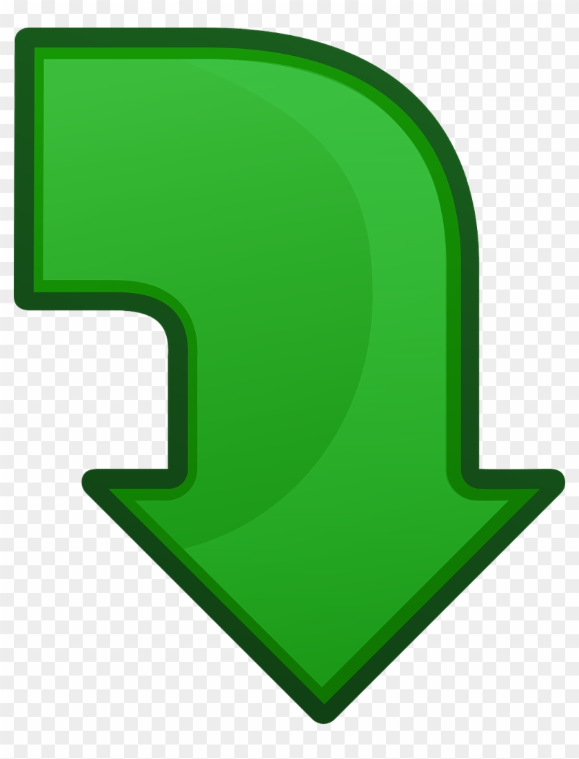 Facebook Like Png Icon Download - Green Arrow Pointing Down #879369