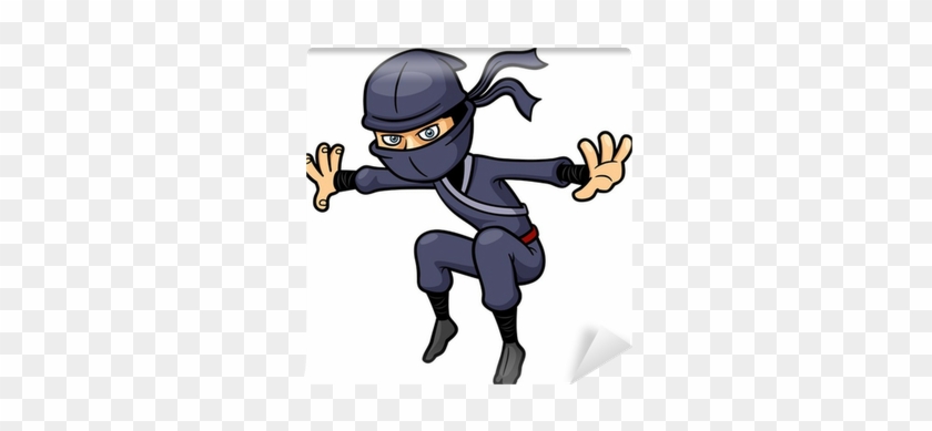 Vector Illustration Of Cartoon Ninja Wall Mural • Pixers® - Ninja Kresleny #879500