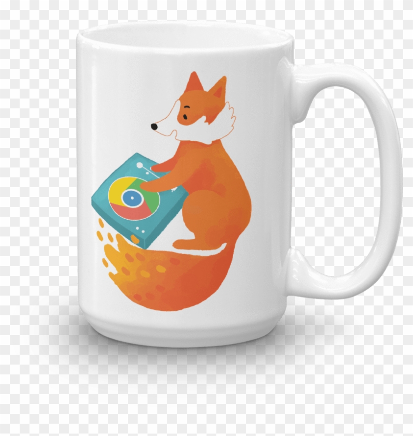 Pets In Tech 15oz Chrome Dj Firefox - Mug #879519