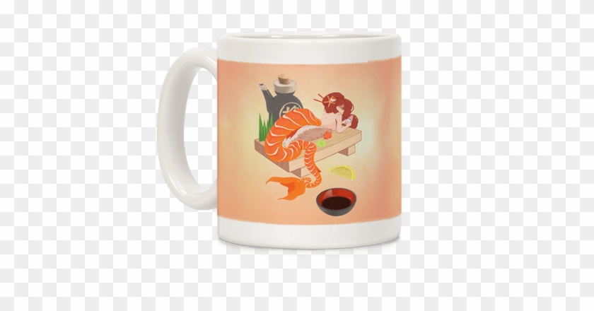 Mermaid Sushi Coffee Mug - Nigiri Mermaid #879548