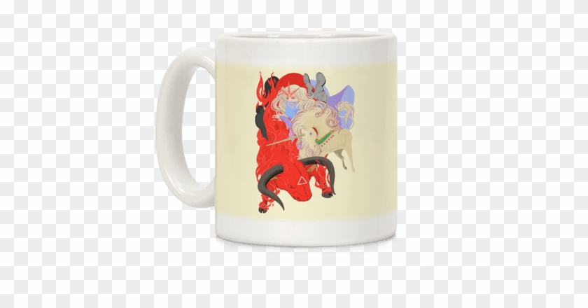 The Last Unicorn And The Red Bull Coffee Mug - The Last Unicorn #879560
