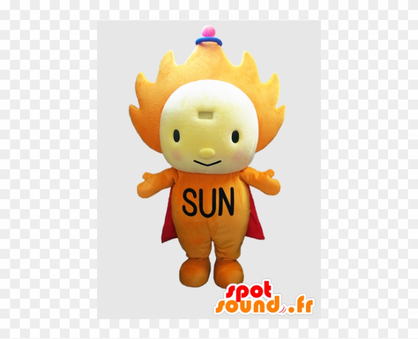 Orange And Yellow Sun Mascot - Nottorin New Spotsound Masot Yuru-chara Green Man With #879718