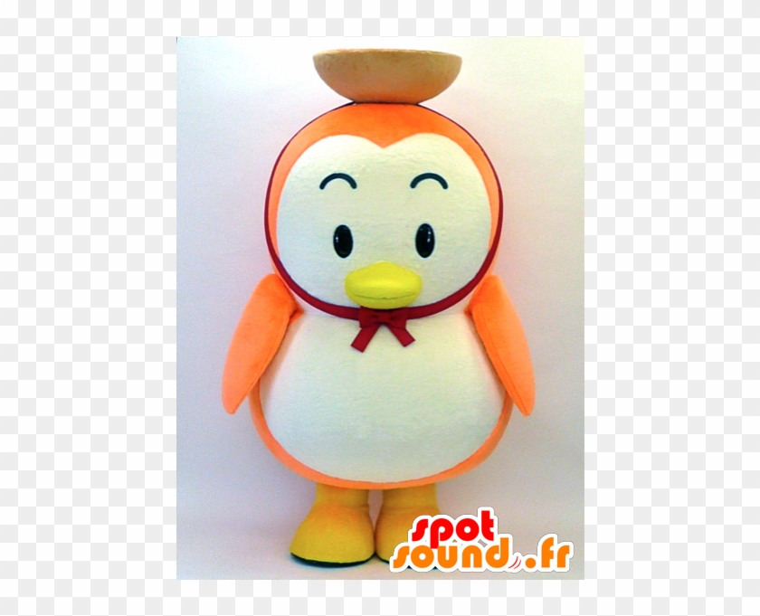 Orange And White Penguin Mascot - Hapisu New Spotsound Masot Yuru-chara Sun #879771