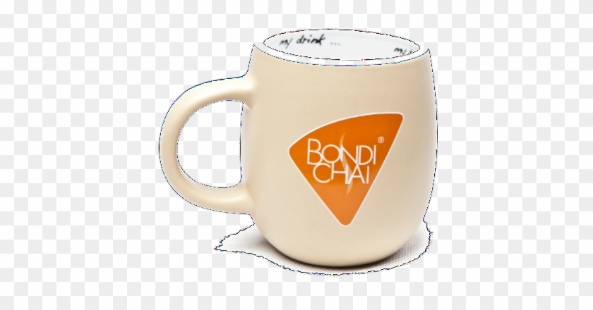 Our Unique Ceramic 'hug Mug' With Eggshell Outer Glaze - Bondi Chai #879895