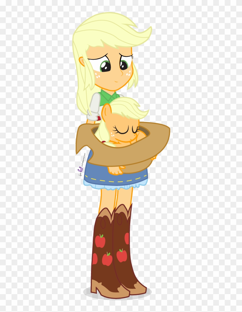 A Tired Pardner - Applejack My Little Pony Equestria Girls Vector #880157