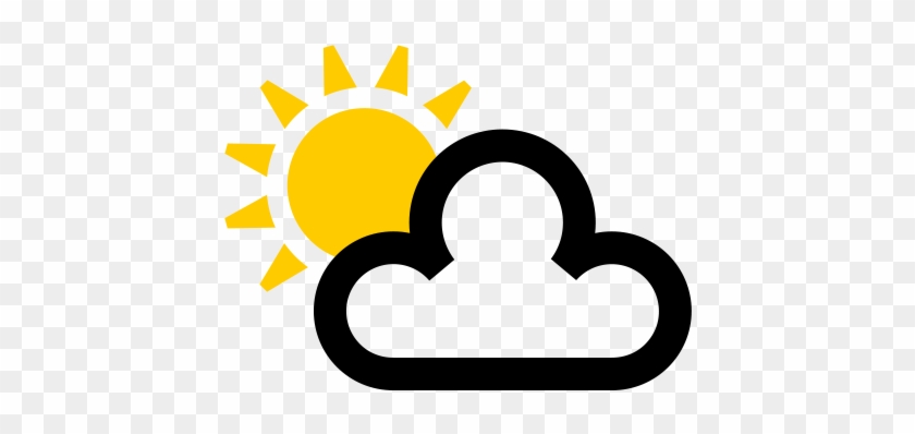 79° - Sun And Cloud Weather Symbol #880290