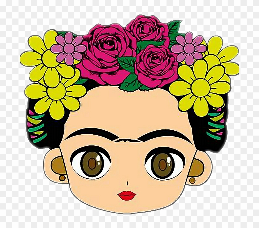 Resultado De Imagem Para Frida Kahlo Dibujos Animados - Cara Frida Kahlo  Dibujo - Free Transparent PNG Clipart Images Download