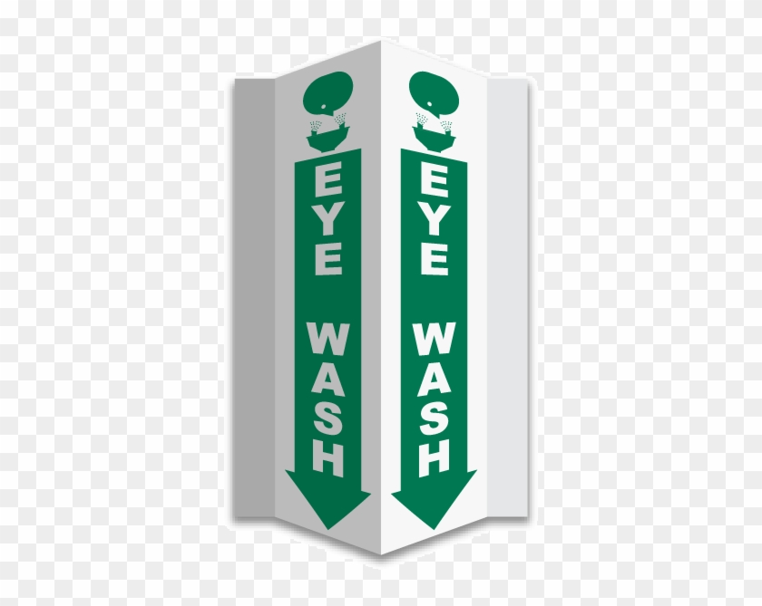3-way Eye Wash Sign - Eyewash #880500