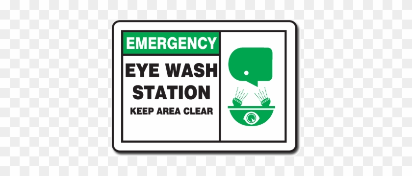 Printable Eye Wash Station Sign - Accuform Mfsd928vp 7" X 10" Plastic Sign: Emergency #880506