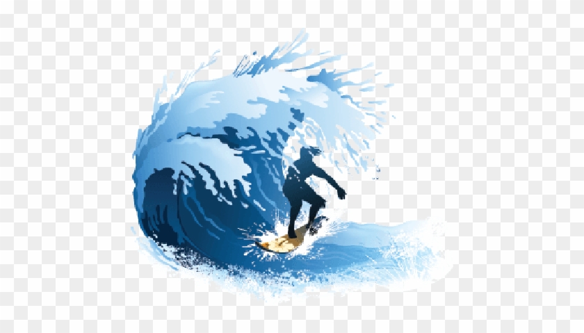 Wave Clipart Surf Wave - Surf Clipart Transparent #880573