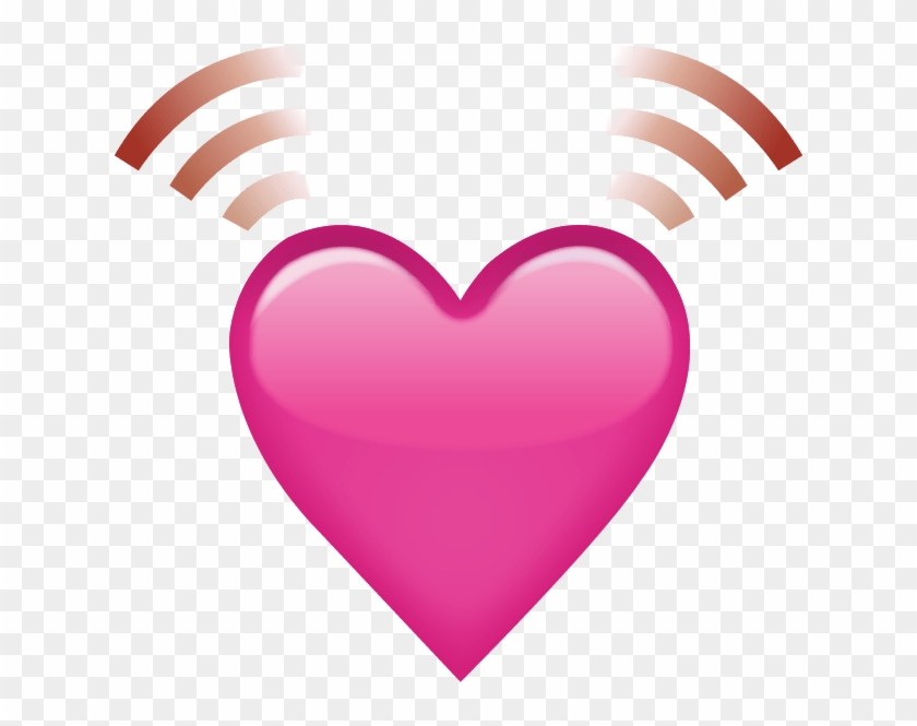 Beating Pink Heart Emojipngv=1480481034 - Pink Heart Emoji Transparent #880706