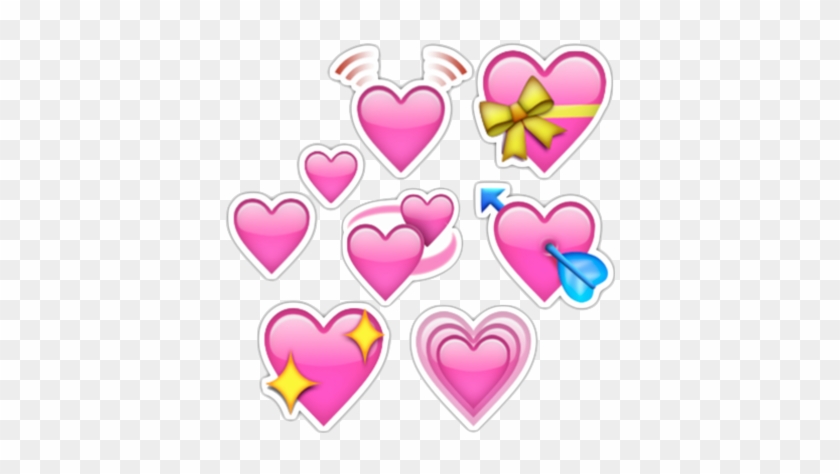 Emoji Heart Png Pin Strawberry Border On Pinterest - Small Heart Emoji Png #880714