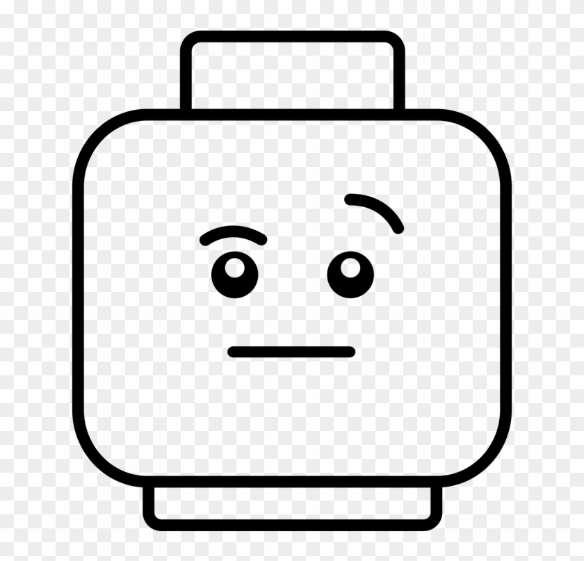 Sumo Brickbots - Lego Faces Black And White #880764