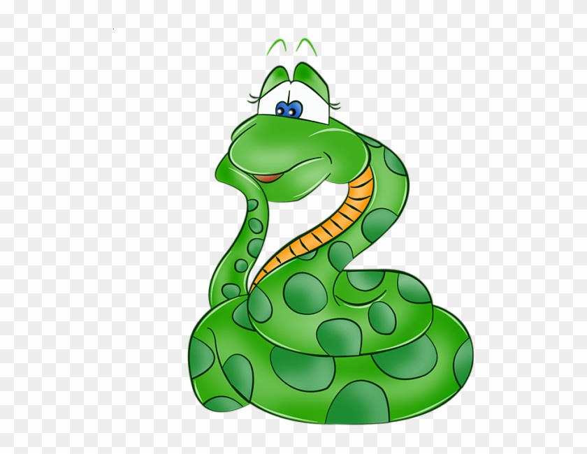 Cartoon Snake Clipart Zoo Safari Jungle Rainforest - Begin With Letter S #880804