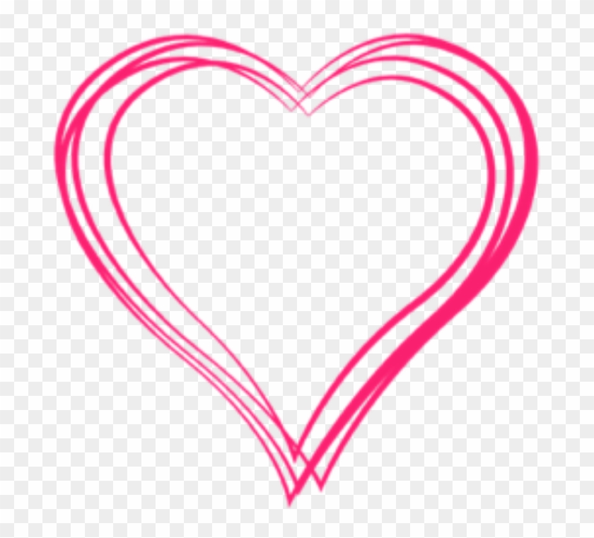 Ftestickers Heart Cute Pink Sticker By Picsart - Heart Png For Picsart #880815