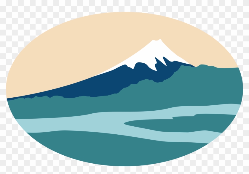 Fuji Overlooking The Three Rivers, Based Off A Hokusai - Hokusai #880927