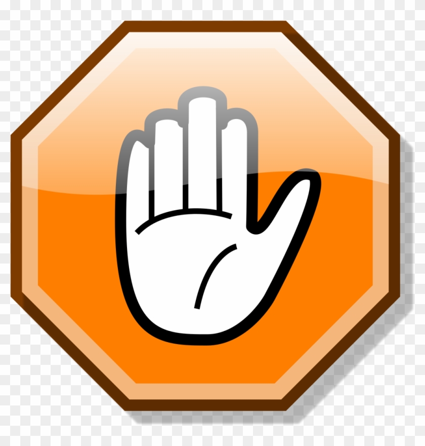Stop Hand Nuvola Orange - Orange Stop Hand #880935