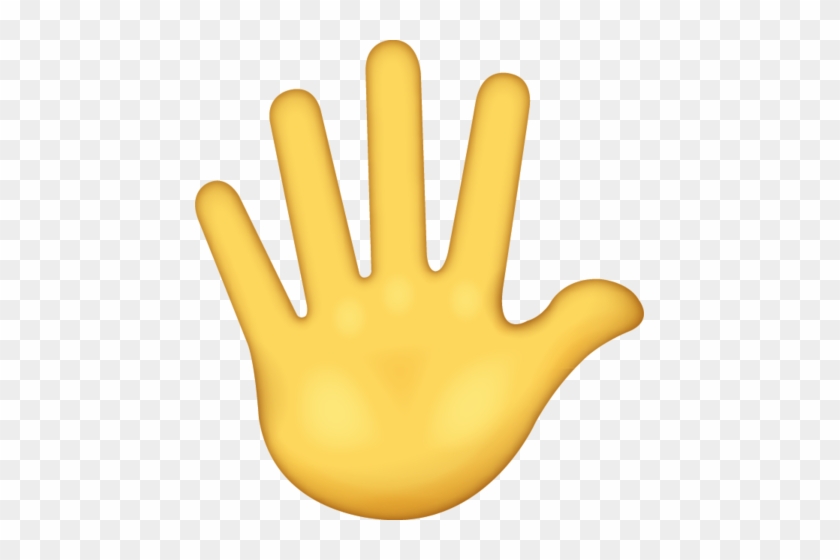 Download Raised Hand With Fingers Splayed Iphone Emoji - High Five Hands Emoji #880956