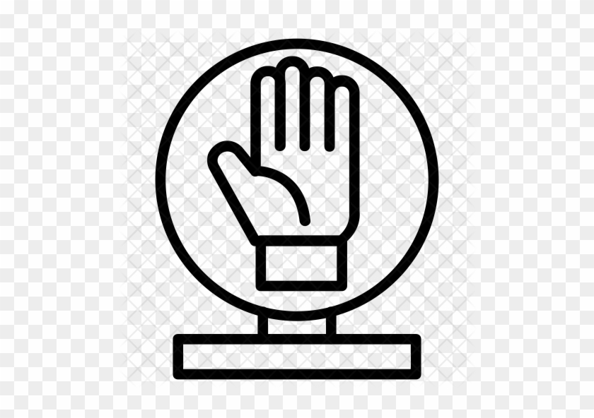 Stop Hand Icon - Sign #881055
