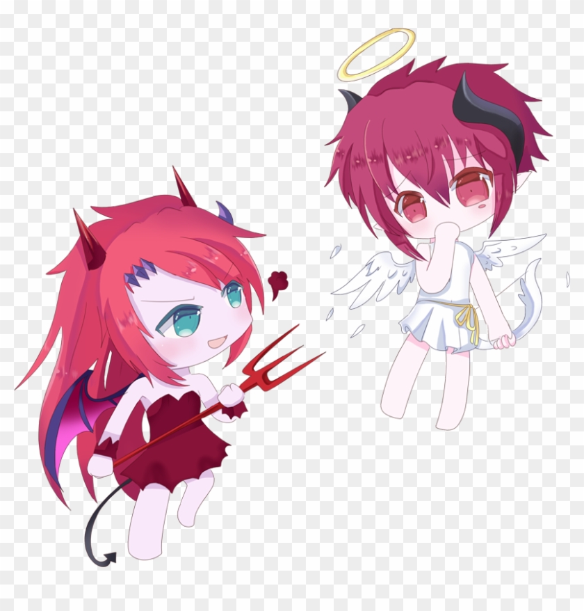 Devil And Cupid By Sakurahikariz - Grand Chase Ley And Dio #881113