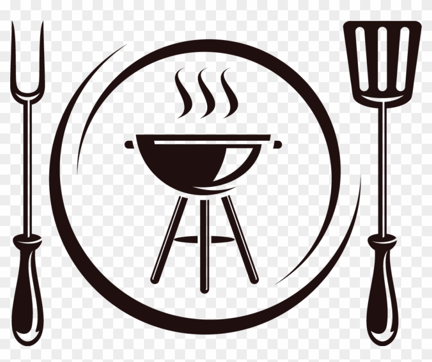 Fork Tableware Barbecue Knife Cartoon - Garfo De Churrasco Desenho Png #881157