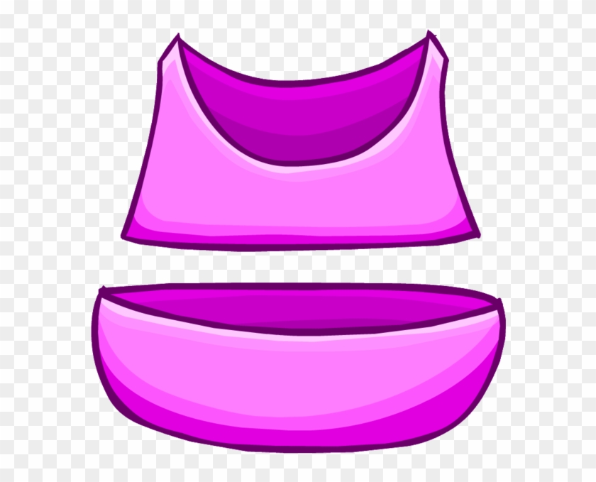 Purple Bikini - Pink Bikini Club Penguin #881198