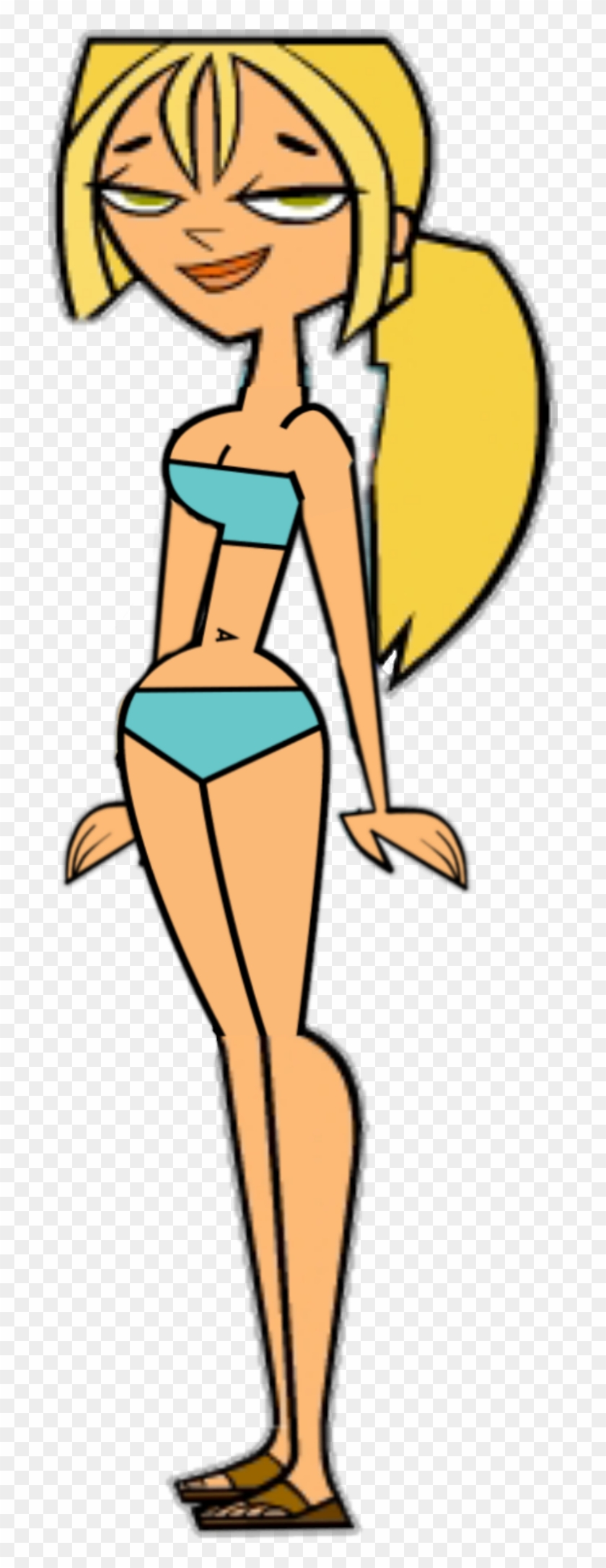 Here's a better look at the swimsuits of the Total Drama Island