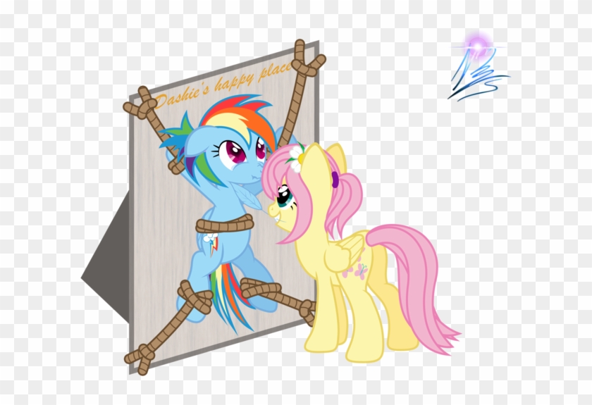 Ashies Happy Place Rainbow Dash Fluttershy Applejack - My Little Pony Tickled #881267