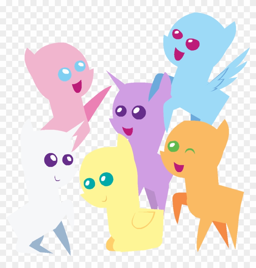 Mane6 Chibi Base By Kacpefszt On Deviantart - Mane6 Chibi Base By Kacpefszt On Deviantart #881339