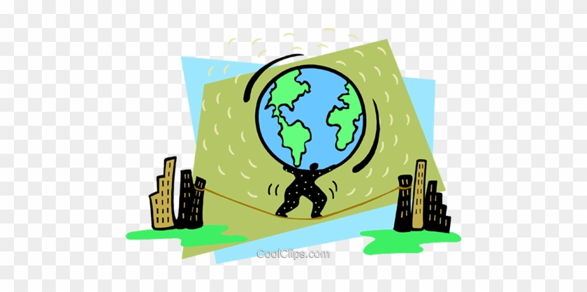 Weight Of The World On His Shoulders Royalty Free Vector - Royalty-free #881369