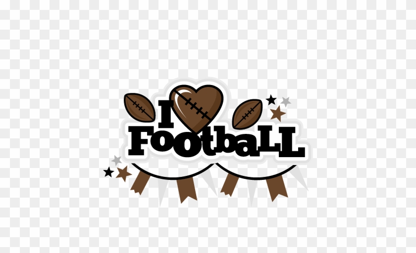 Football Heart Silhouette Clipart - Football Clipart Title #881391