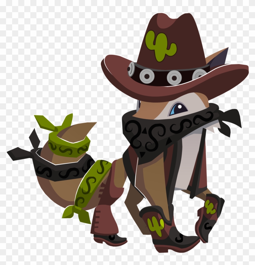 Wild West Set Coyote - Animal Jam Coyote - Free Transparent PNG Clipart  Images Download