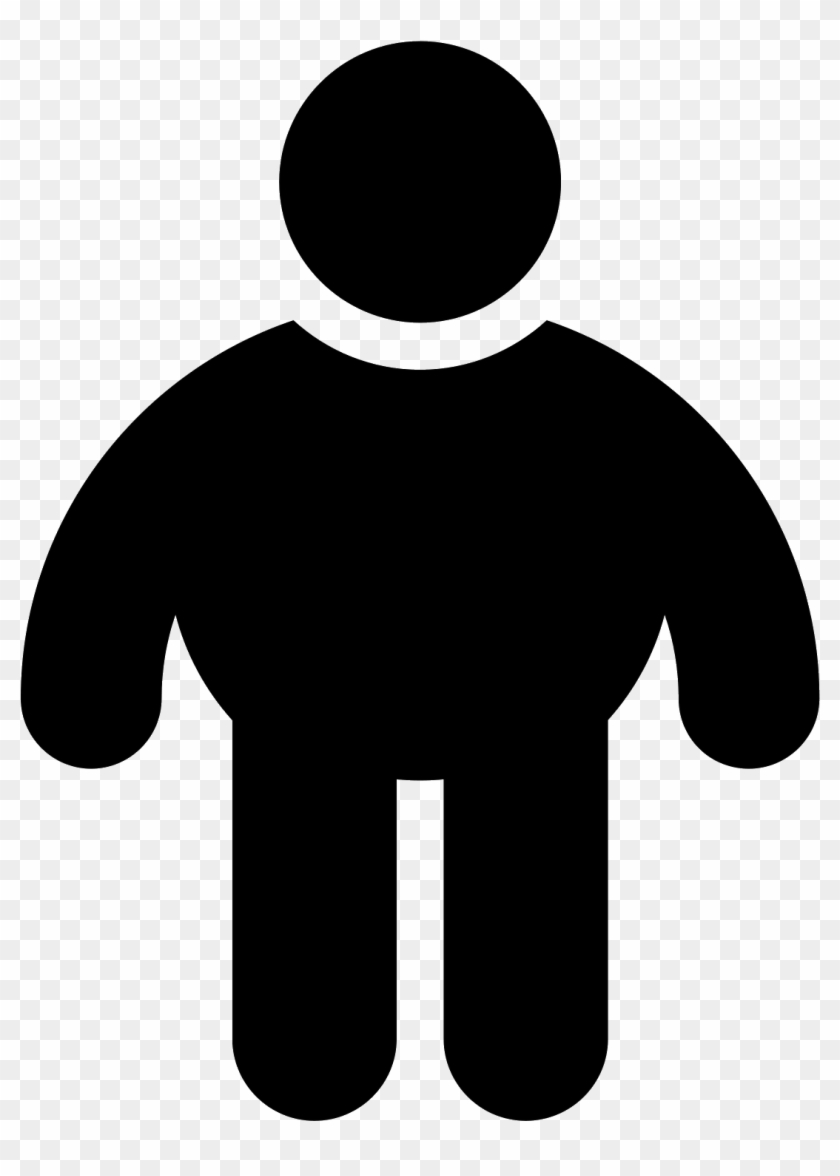 Fat Man Filled Icon - Man Standing Icon #881708