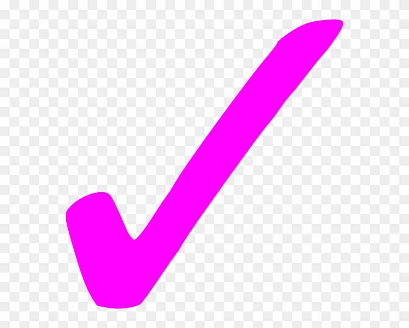 Pink Check Mark Clip Art #881873