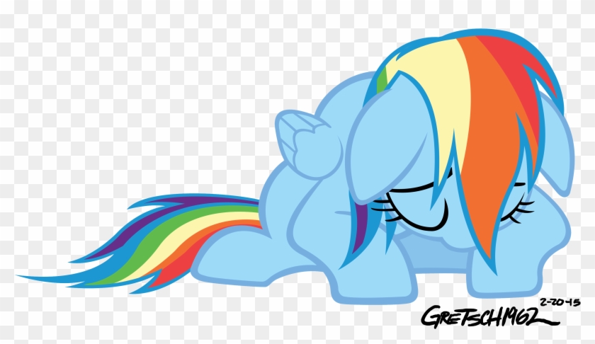 By Gretsch1962 - Rainbow Dash Sad Vector #881967