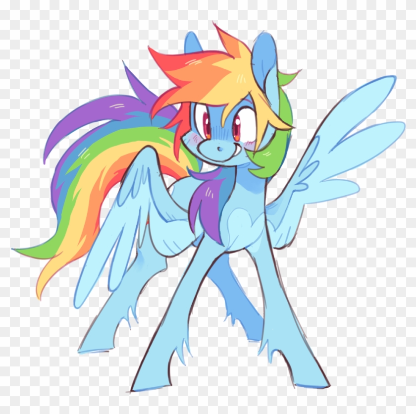 Xenon, Blushing, Female, Mare, Pegasus, Rainbow Dash, - Rainbow Dash #881970
