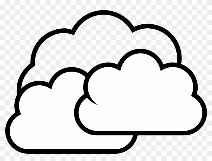 Clipart Of Sky, Cloudy And Partly - Colouring Picture Of Cloud #882011