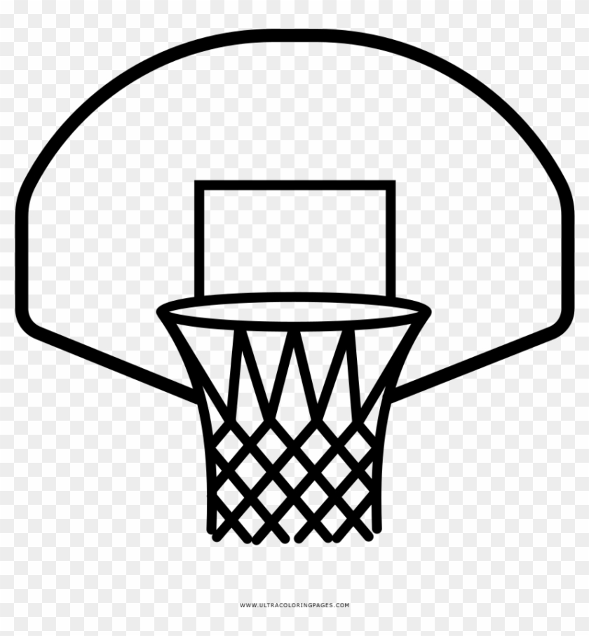 Basketball Hoop Coloring Page - Drawing #882015