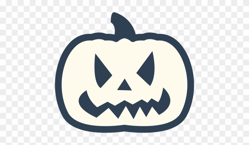 Spooky Pumpkin Stroke Icon Transparent Png - Pumpkin #882061