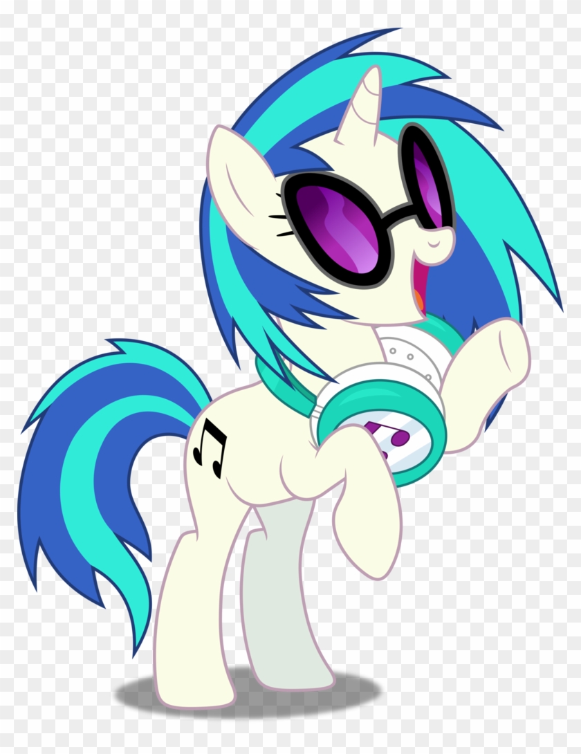 Pony Phonograph Record Art Clip Art - Mlp Vinyl Scratch Vector #882066